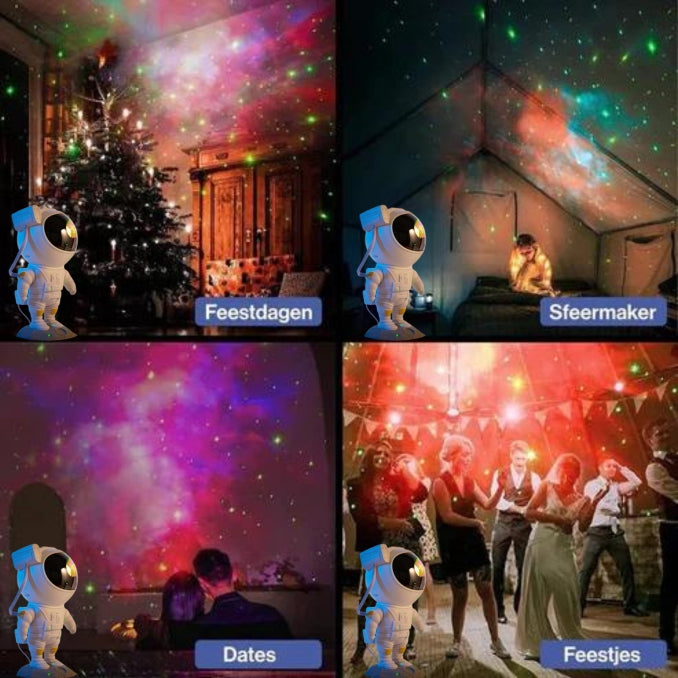 AstroNaut Galaxy Projector als sfeermaker tijdens verschillende gelegenheden