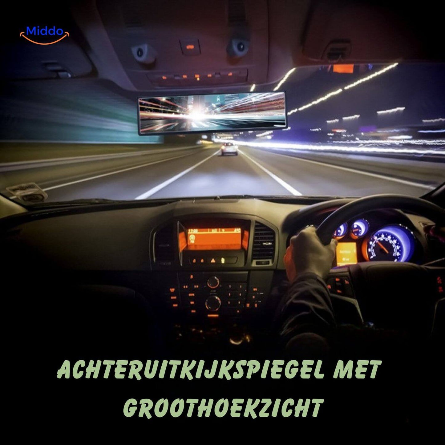 ClearView Spiegel met helder zicht en nachtzicht technologie www.middo.nl