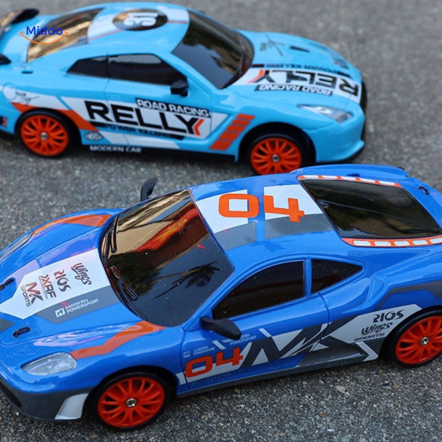 DriftMaster GTR blauwDriftMaster GTR blauwe drift auto_s met race stickers www.middo.nle drift auto_s met race stickers