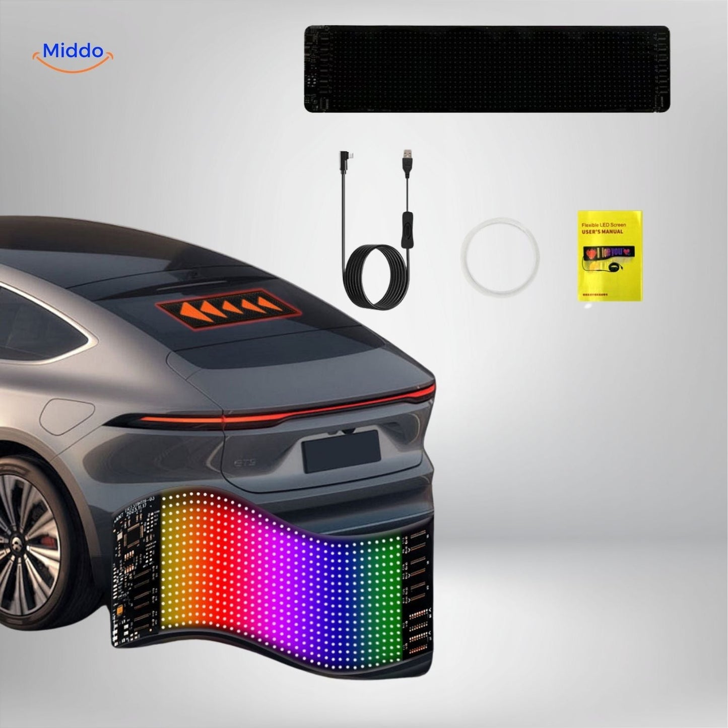 DriveFlex™ LED Display | Flexibel Auto LED-Scherm - Maak indruk en val direct op! 😈