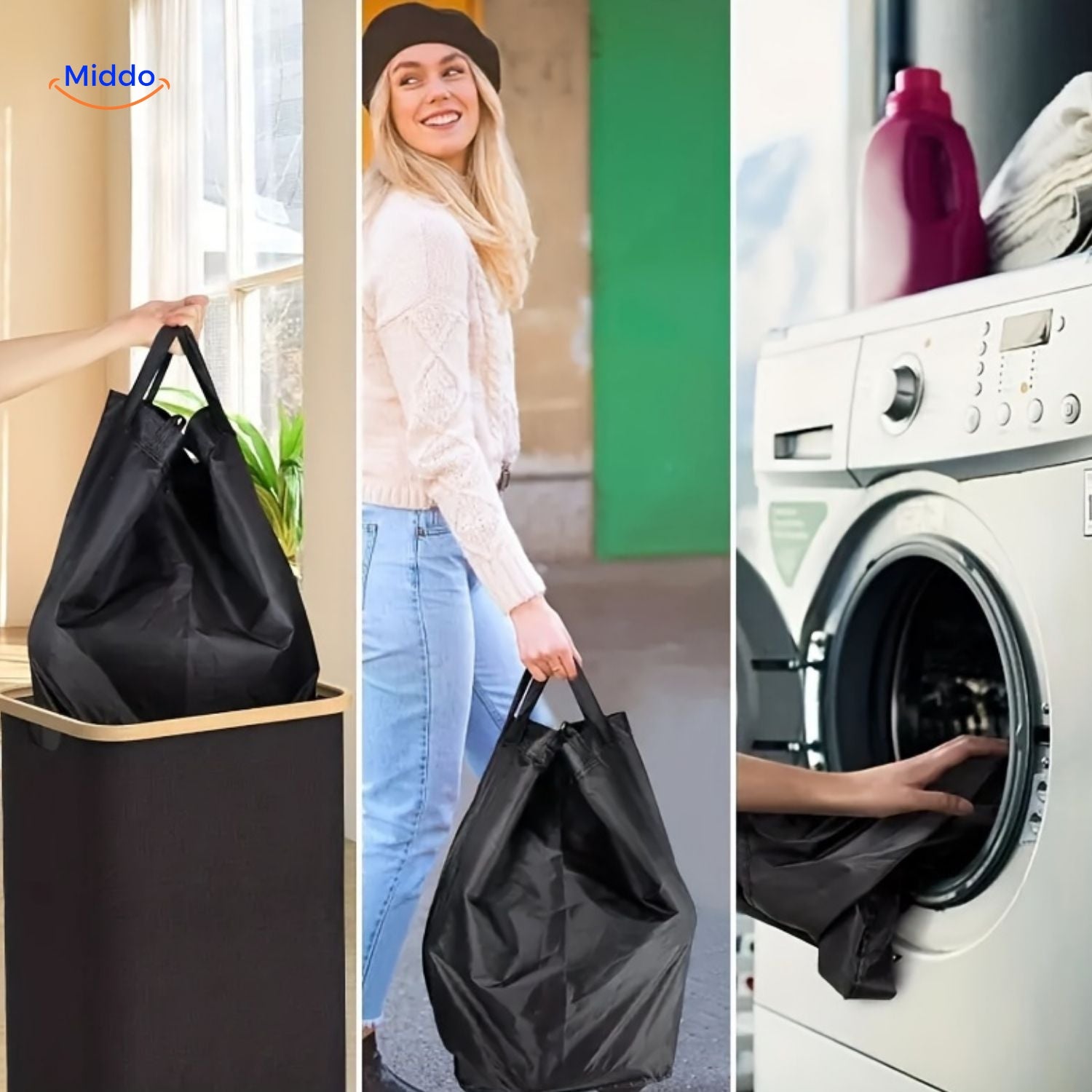 EcoBin Keukenorganizer duurzame oplossing met herbruikbare zak www.middo.nl