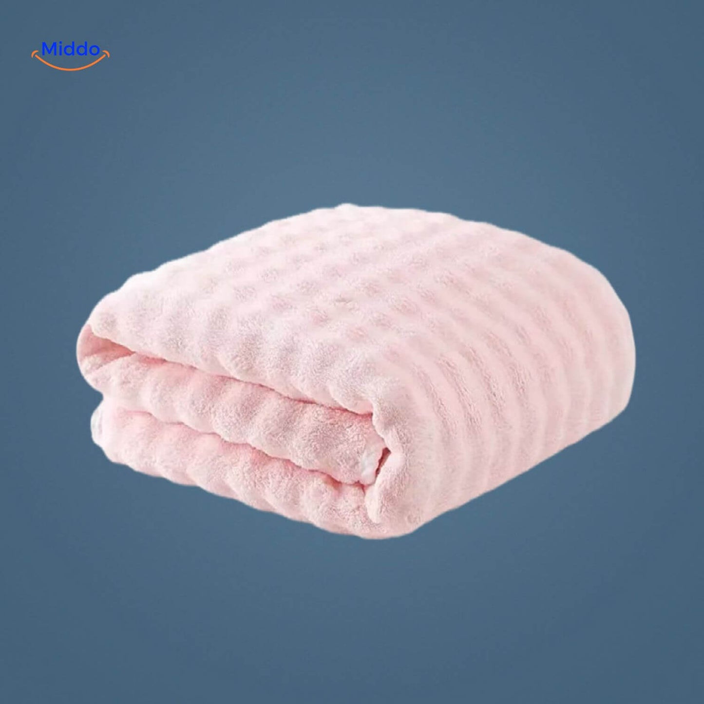 PineappleGrid Badhanddoek roze hobbelige handdoek www.middo.nl