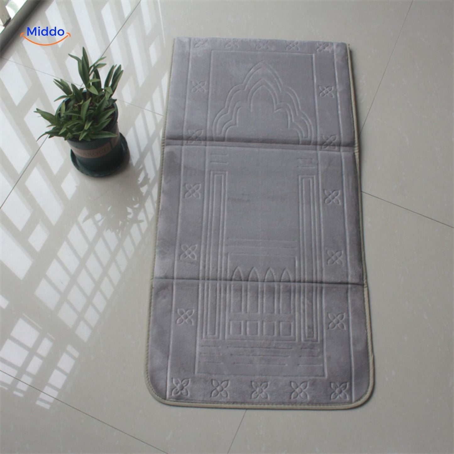 PrayMate Fold bidjar kleed grijs www.middo.nl