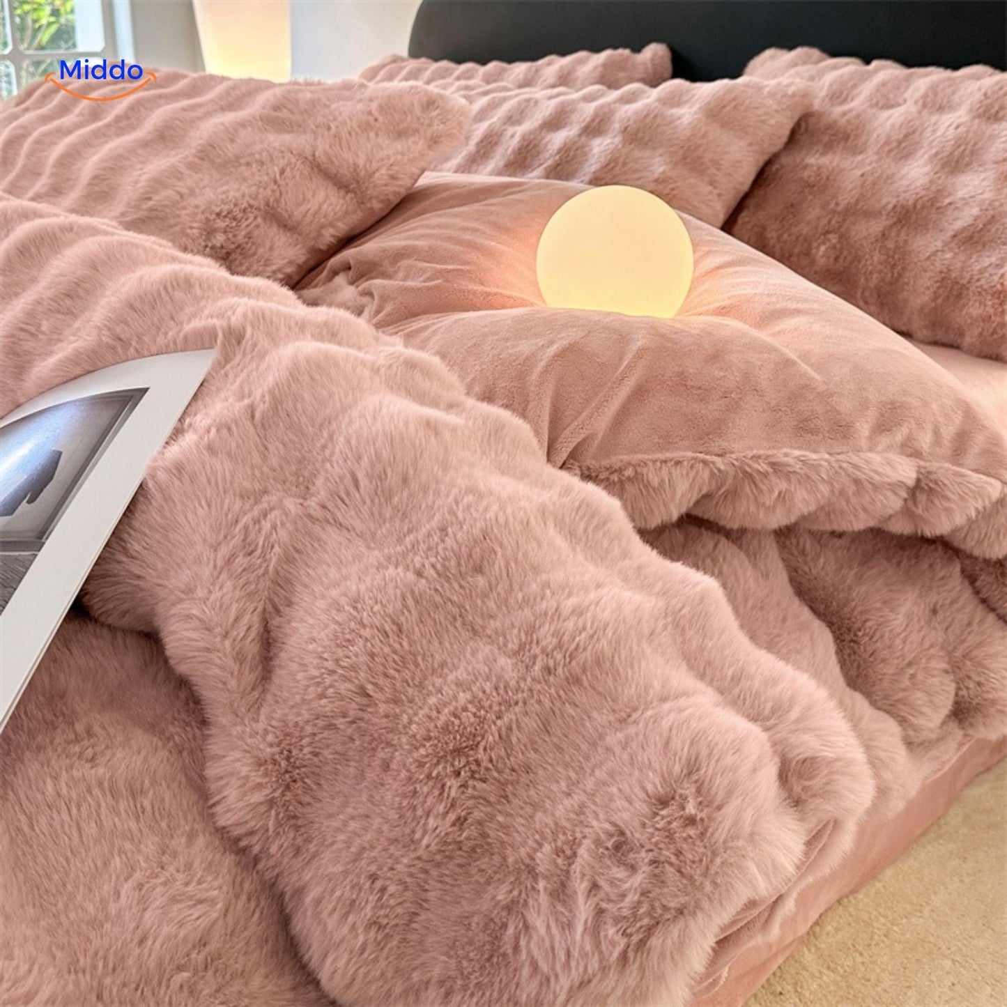 SnuggleBunny Pluche Set roze pluche kussens met licht www.middo.nl