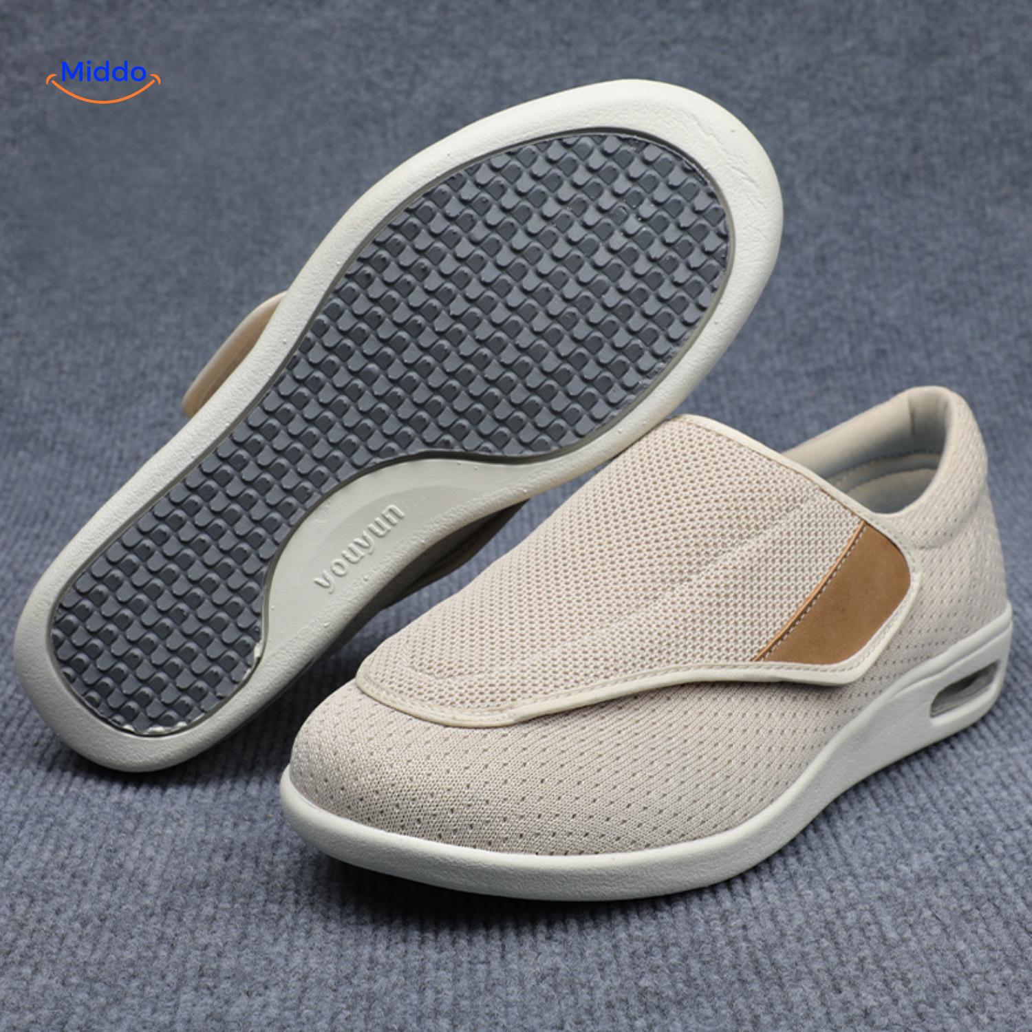 Trendstep schoenen beige met lichtbruine accenten middo.nl