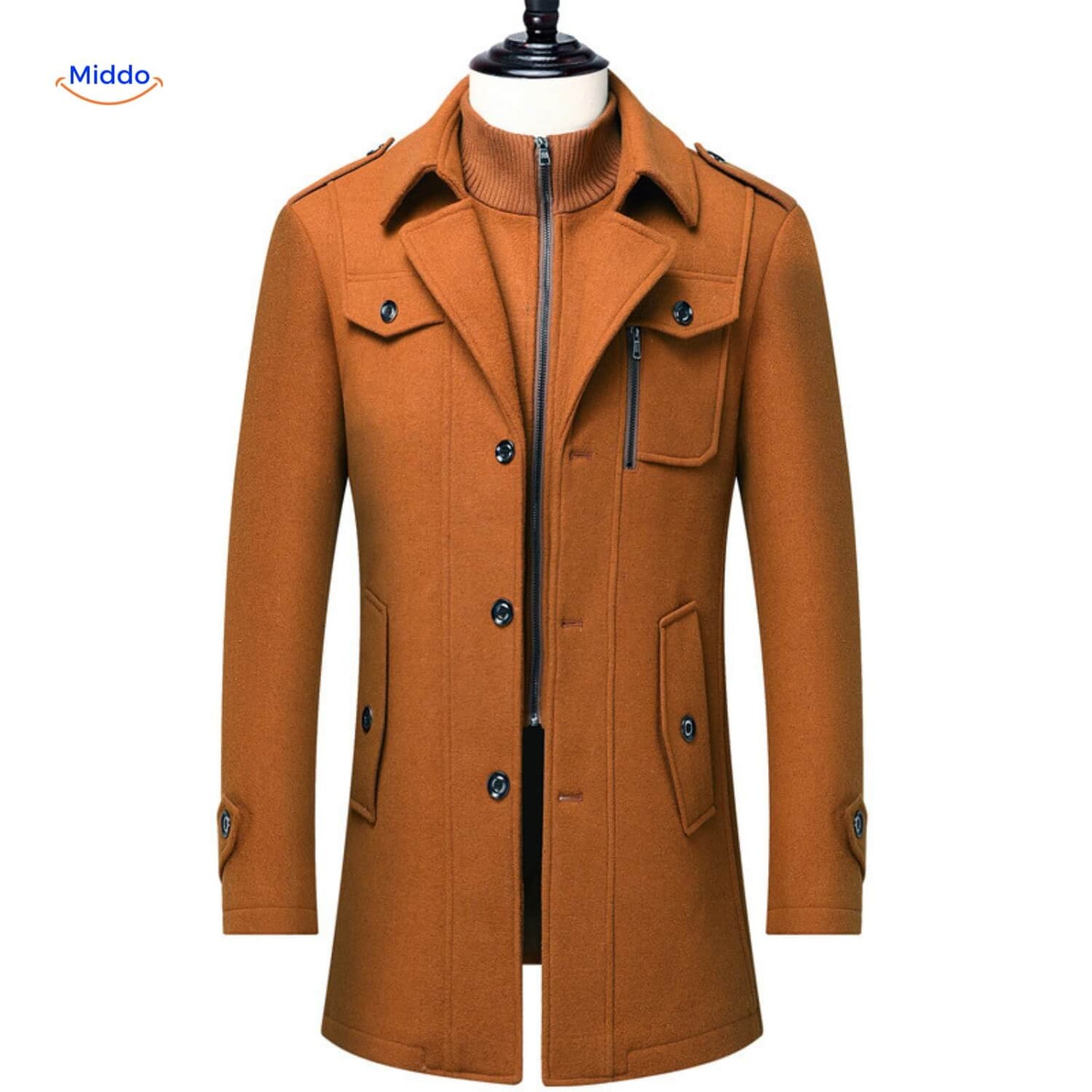 WoolGuard™ Peaky Blinders Winterjas | Luxe Dubbele Kraag Trenchcoat voor Heren – Warm & Stijlvol voor de Winter
