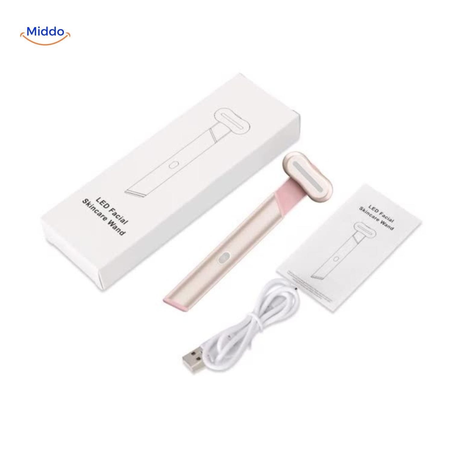 fairyglow led gezicht pen thuisgebruik roze goud