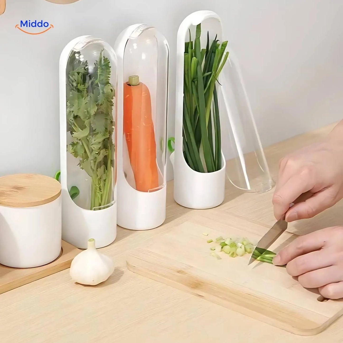 Freshherbkeeper™ Koelkast Kruidenopslag in Een Keuken