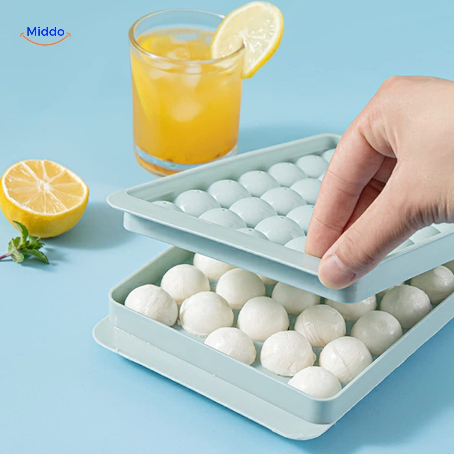 Frostsphere™ Round Ice Mold Set With 33 Grids