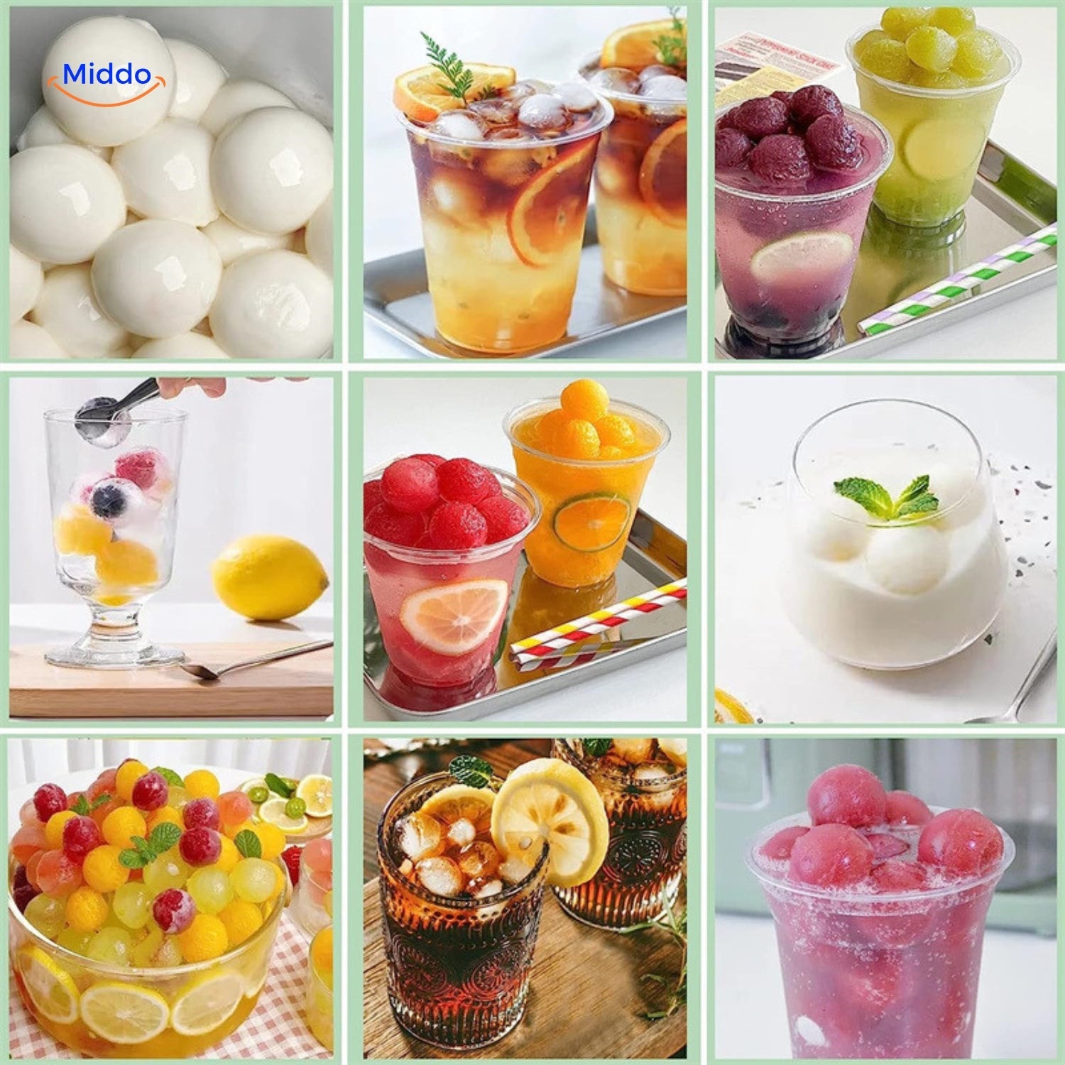 Frostsphere™ Ruimtebesparende Dunne Ijsblokjesvorm Voor Perfecte Drankjes