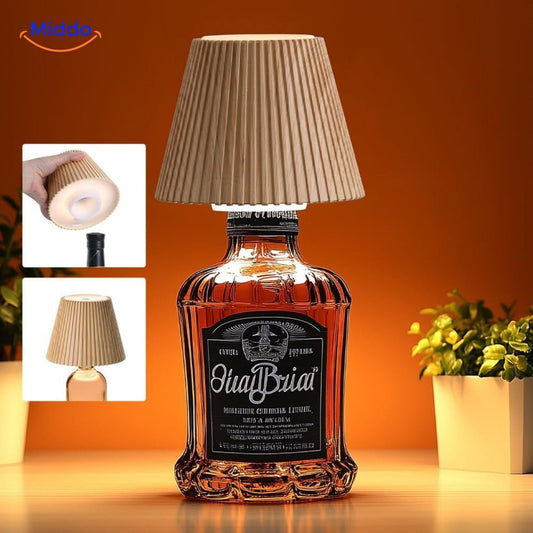 lumavino lamp led flessenlamp oplaadbare tafellamp middo.nl