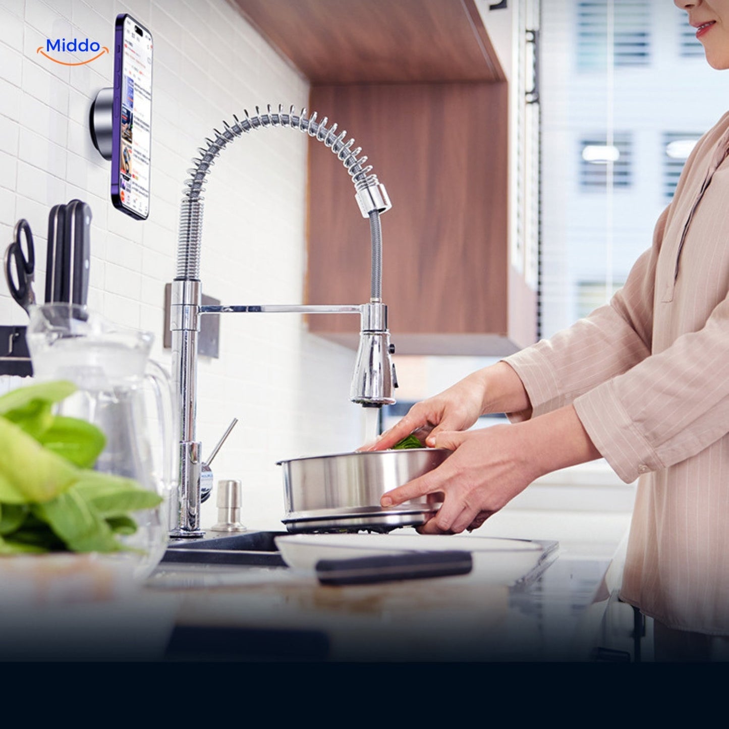 Magnamount TM Portable 360 Autohouder Voor Gebruik in de Keuken