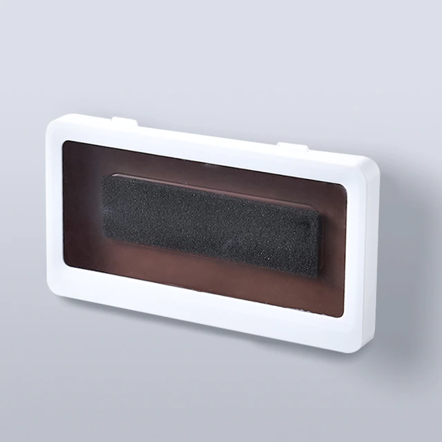 Witte telefoonhouder voor aan de muur in de douche