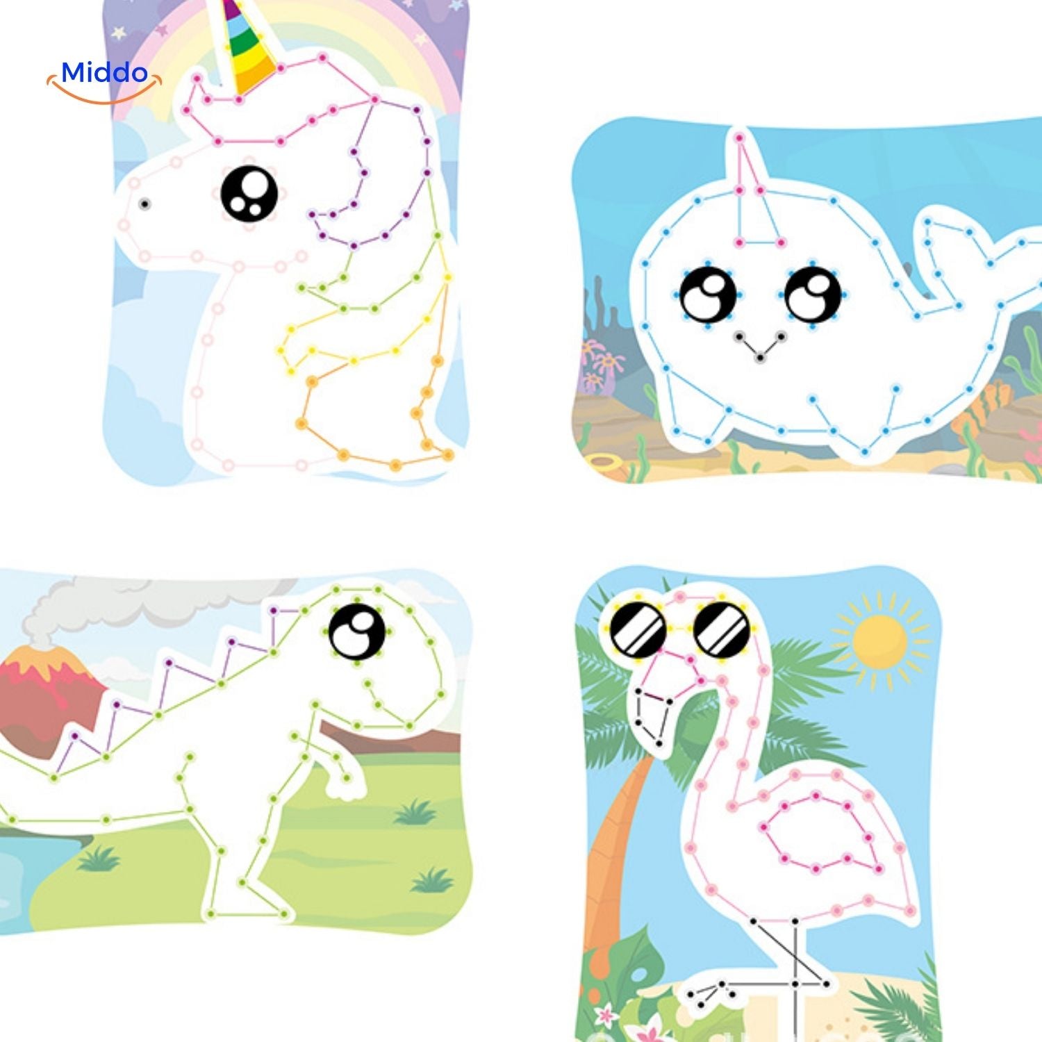 threadart builder speelgoed draad puzzel creativiteit middo