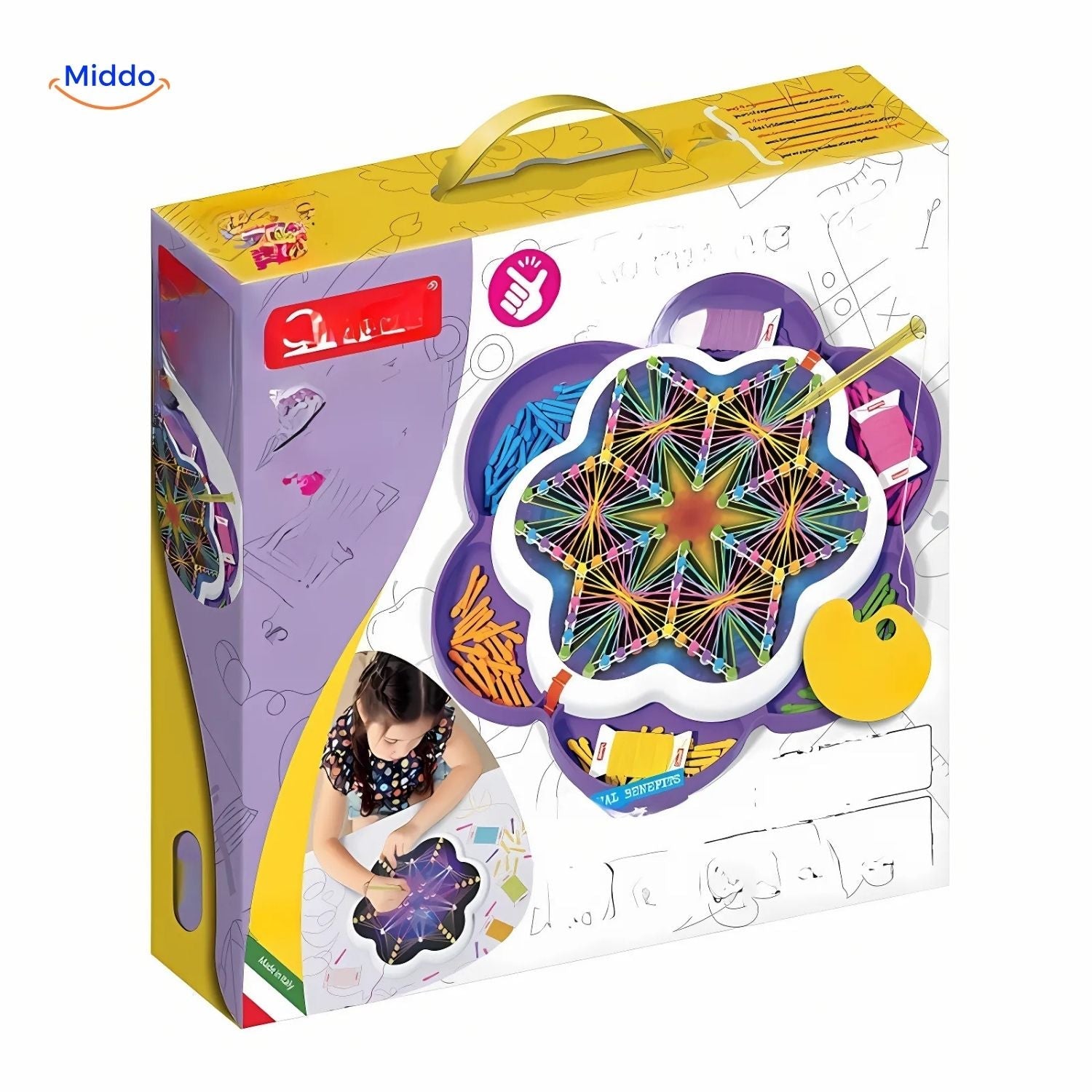 threadart creatieve builder puzzel leuk educatief draad middo