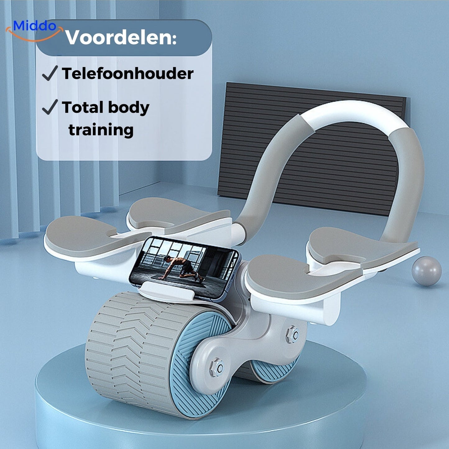 Grijs blauwe abbwheel pro Buiktrainer