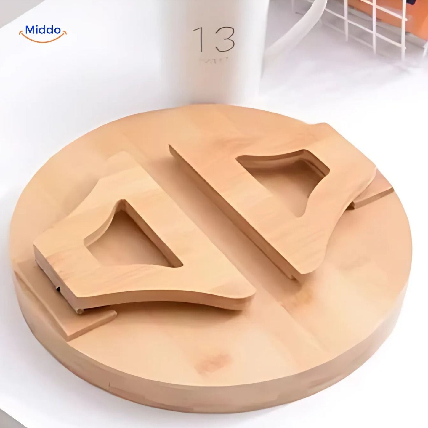 ComfyGrip Sofatafel opgevouwen met bamboe details www.middo.nl