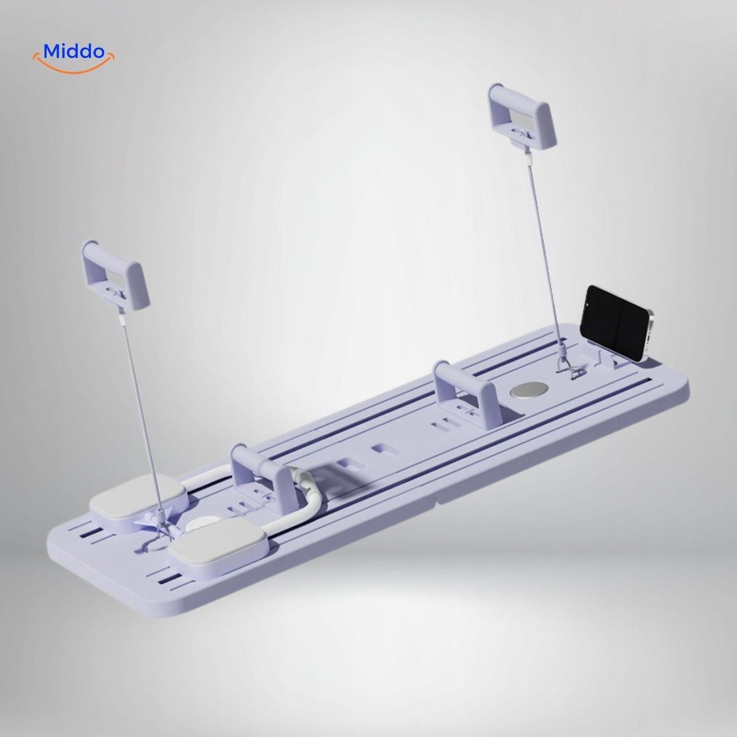 CoreFlex Fitnessbord plank met oefenstangen voor core training www.middo.nl