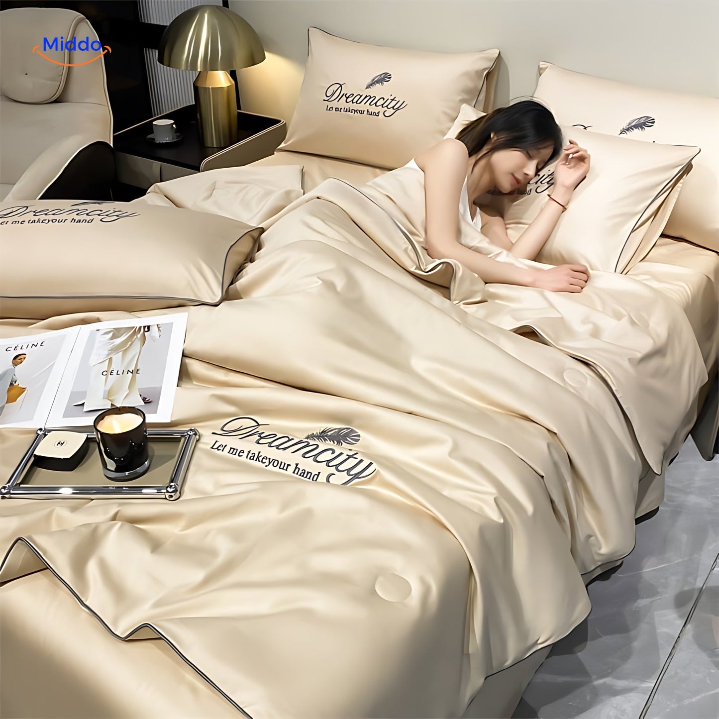 Cremé Dreamcity Koeldeken van www.middo.nl