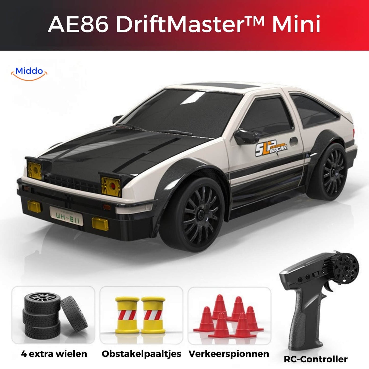 DriftMaster™ GTR | 4WD Drift RC Auto, Snelle Laadfunctie & Actie!