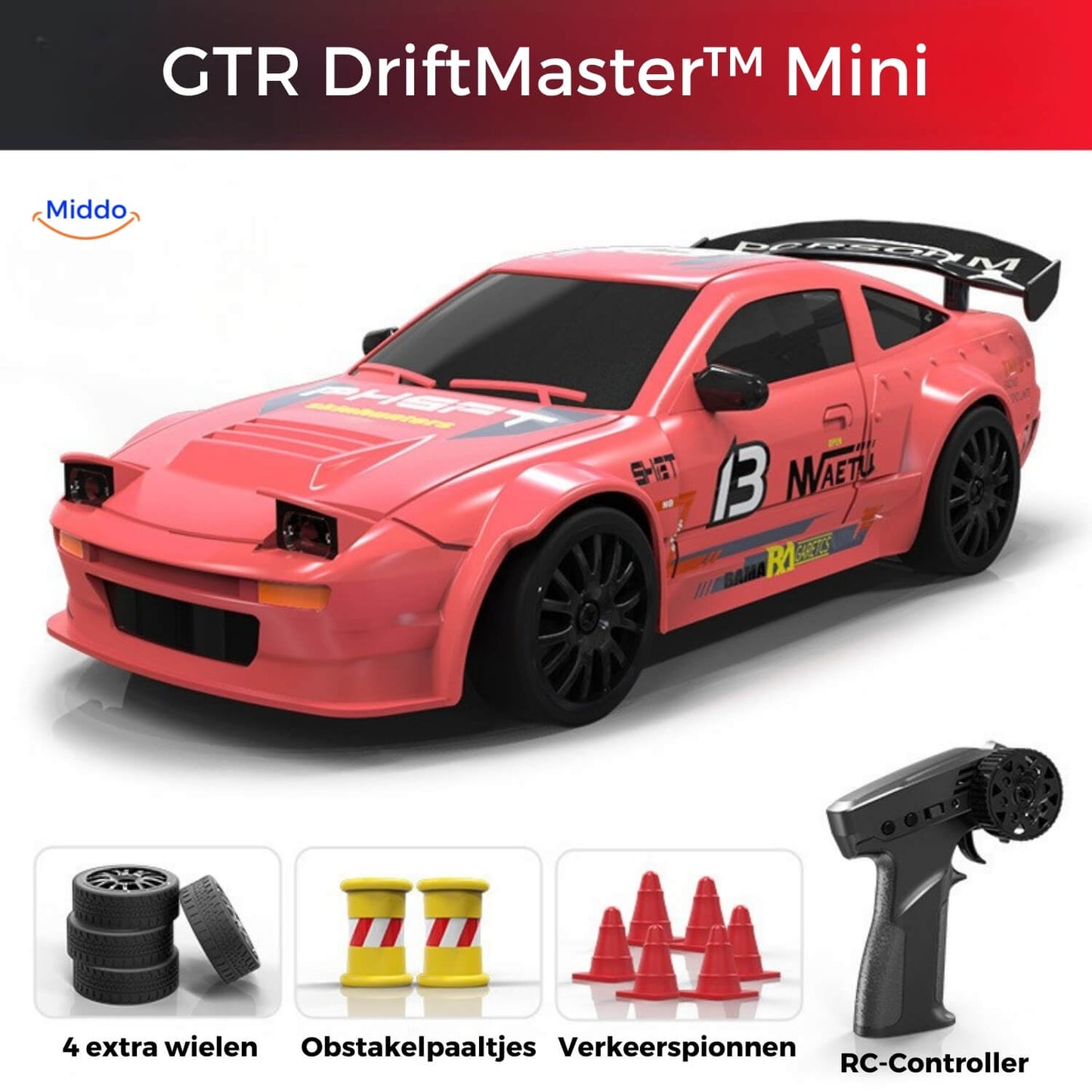DriftMaster™ GTR | 4WD Drift RC Auto, Snelle Laadfunctie & Actie!