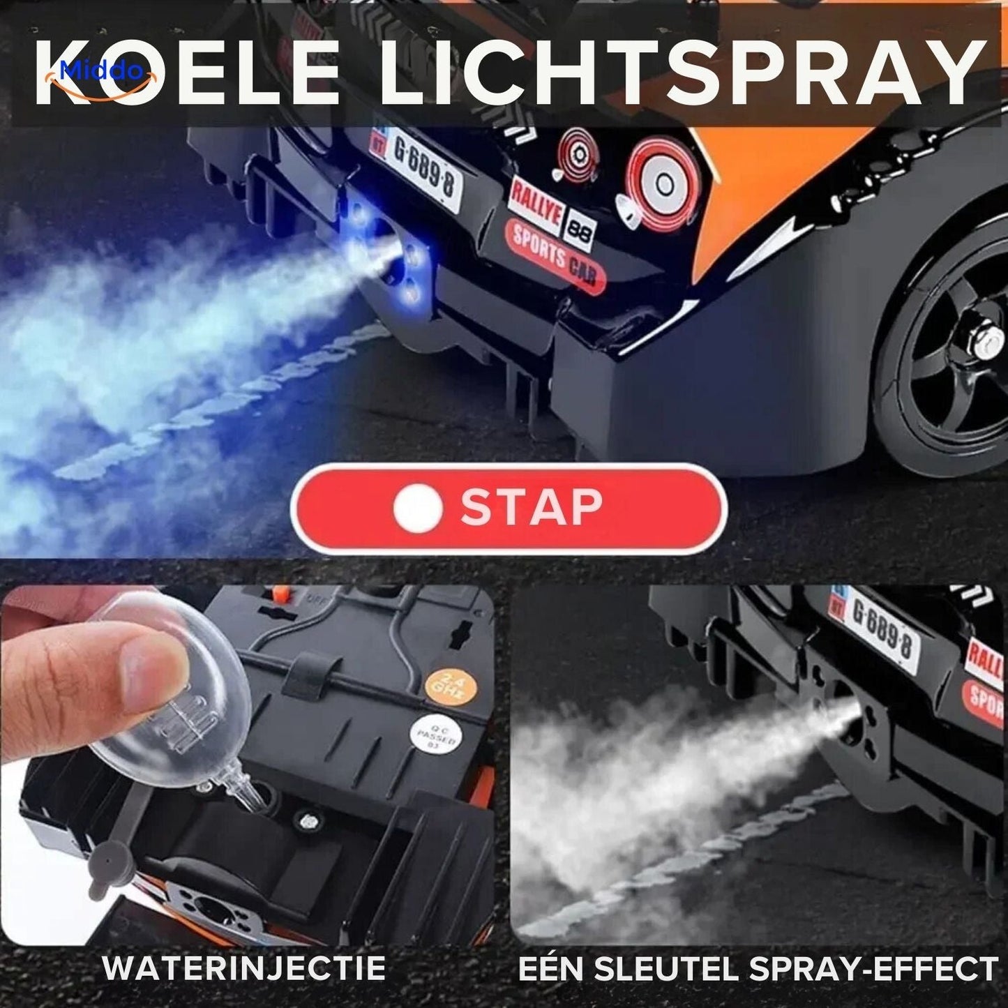 DriftMaster GTR lichteffekten voor drift auto www.middo.nl