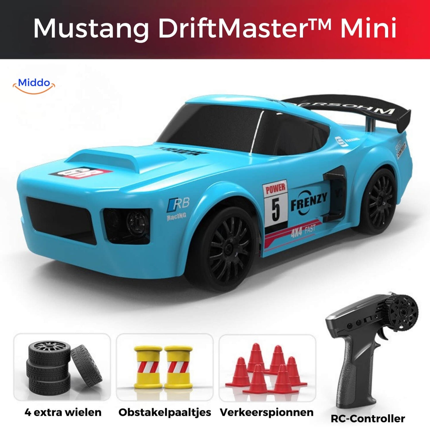 DriftMaster™ GTR | 4WD Drift RC Auto, Snelle Laadfunctie & Actie!