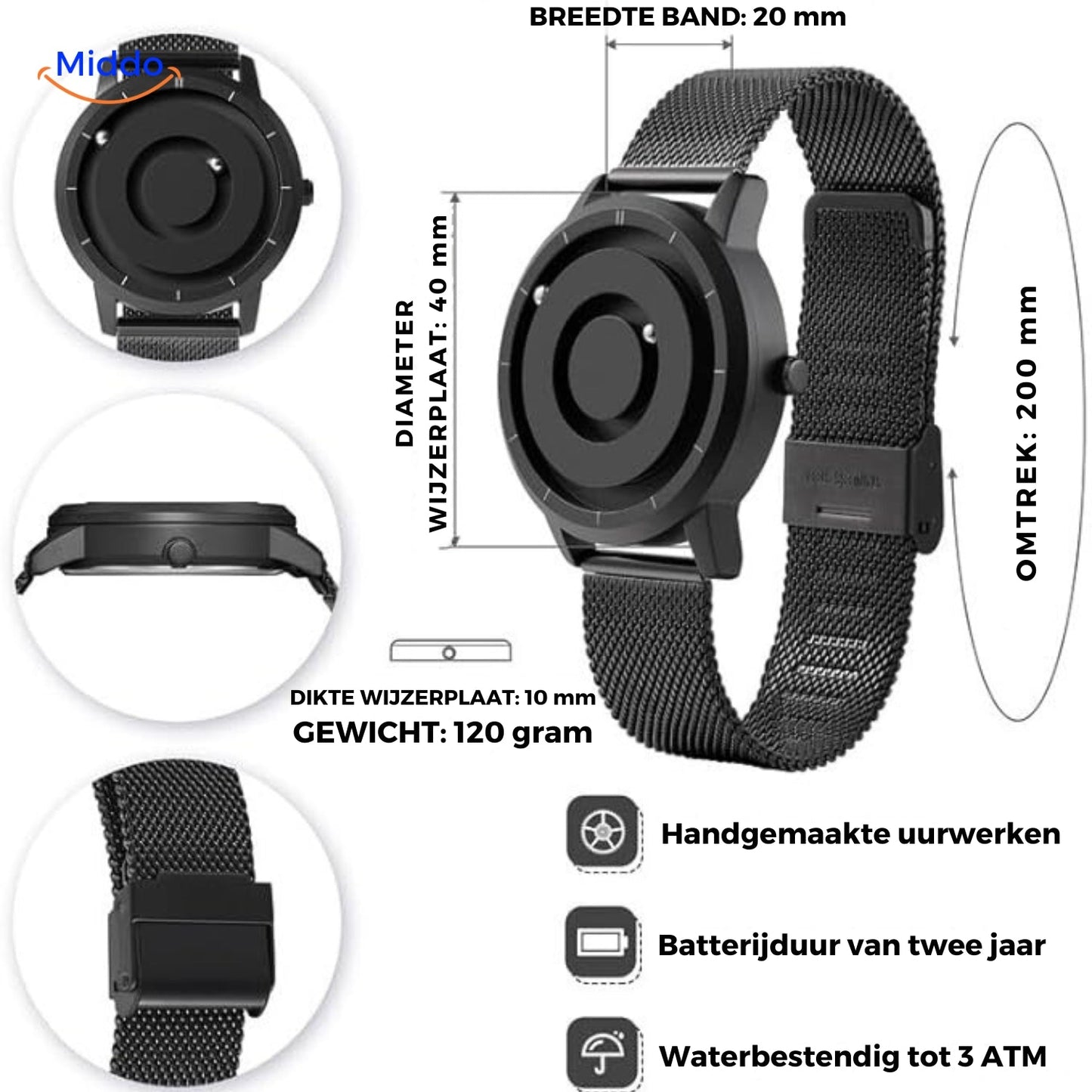 Magnetic Watch™ - Het Unieke Magnetische Horloge Dat Kunst en Tijd Combineert