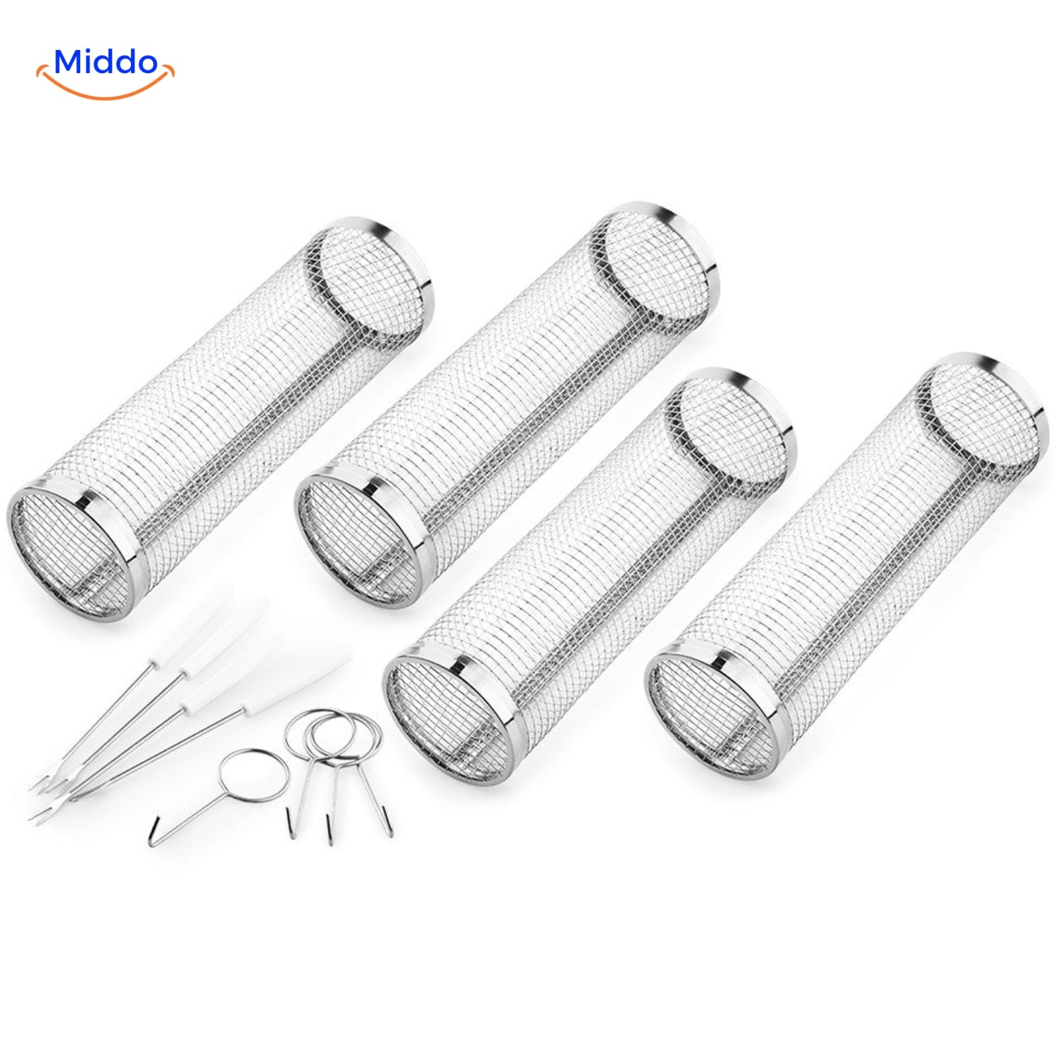RollingGrill™ manden getoond met haken.