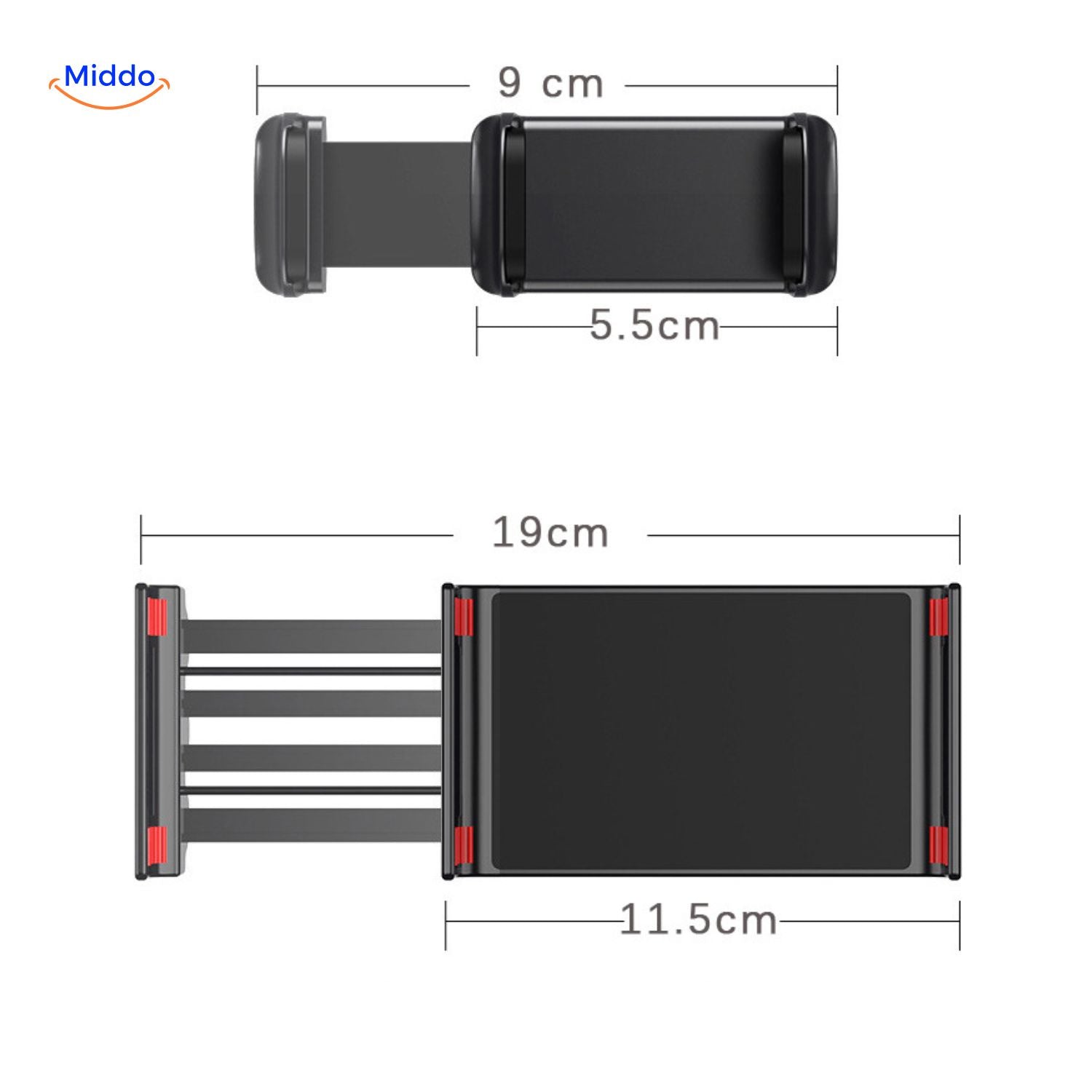 afmetingen van multifunctionele standaard voor apparaten