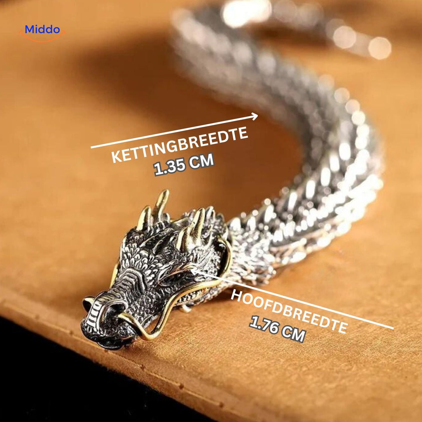 drakenkop op donker aardewerk dramatische uitstraling